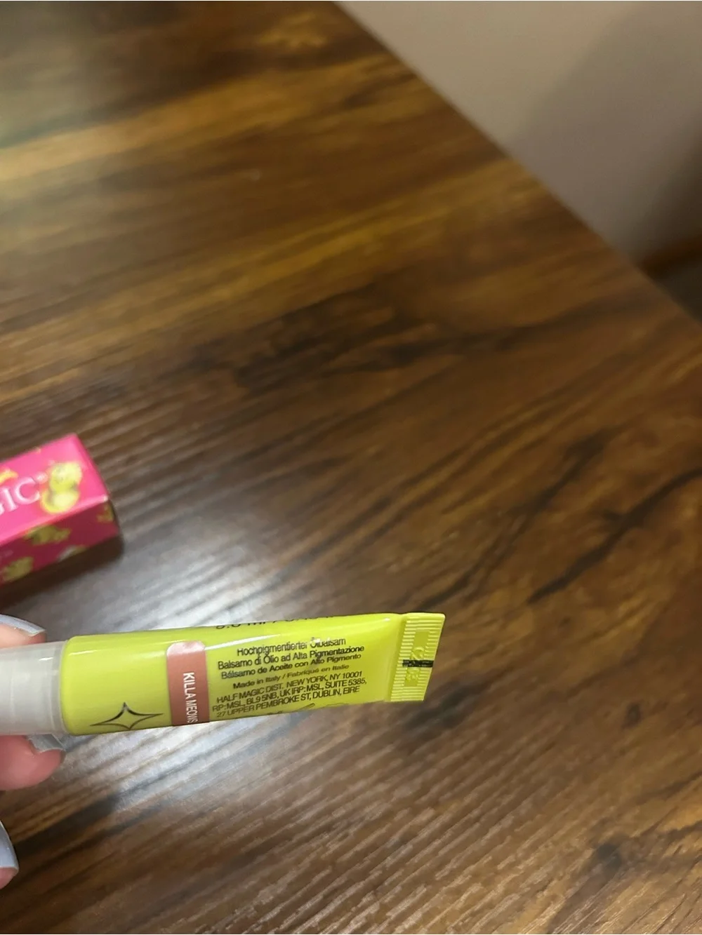 New Half Magic Lip Snuggle lip balm oil shade Killa Meows